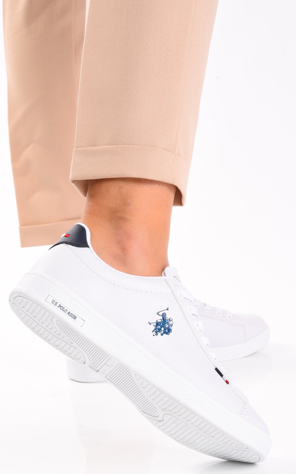 U.S. POLO ASSN, PANTOFI SPORT WHITE FRANCO