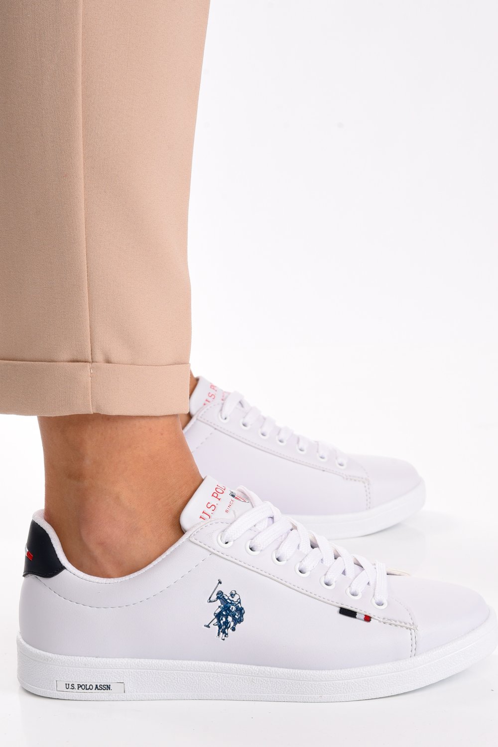 U.S. POLO ASSN, PANTOFI SPORT WHITE FRANCO