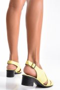 SANDALE GALBENE PIELE NATURALA 2S77100