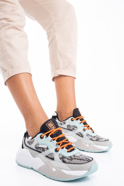 Big star, pantofi sport grey green hs77h274324