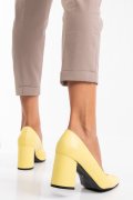PANTOFI GALBENI PIELE NATURALA 1S77780