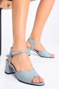 SANDALE BLEU PIELE NATURALA 1S77582