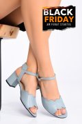 SANDALE BLEU PIELE NATURALA 1S77582