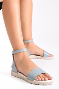 SANDALE BLEU PIELE NATURALA 5S7760