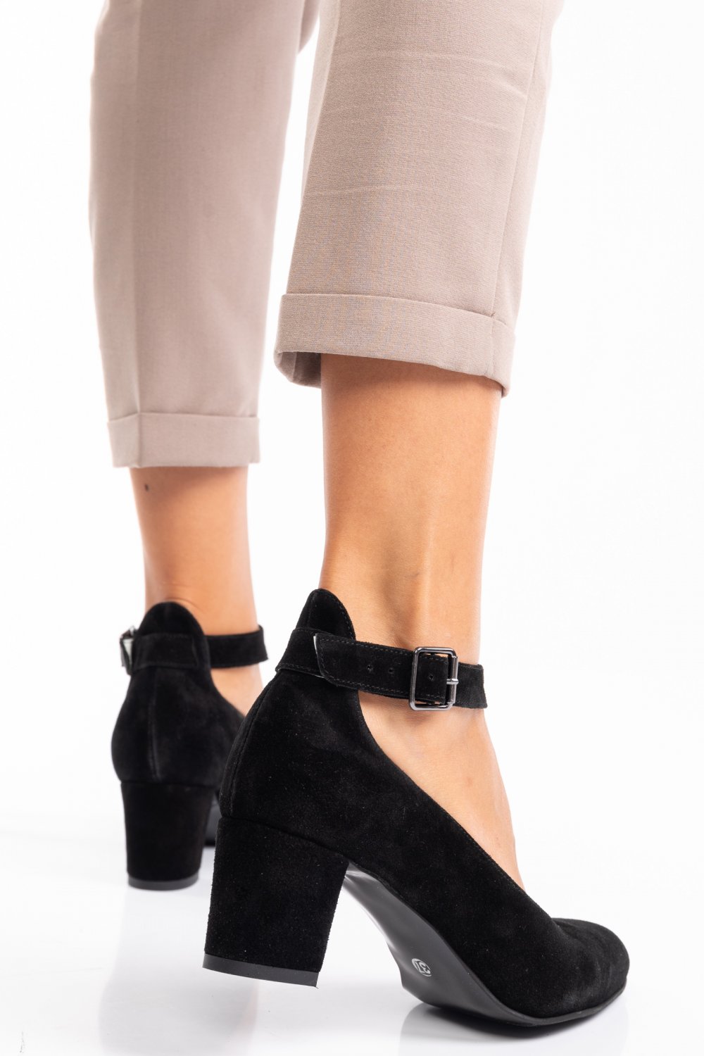 PANTOFI NEGRI PIELE NATURALA INTOARSA 1S77599