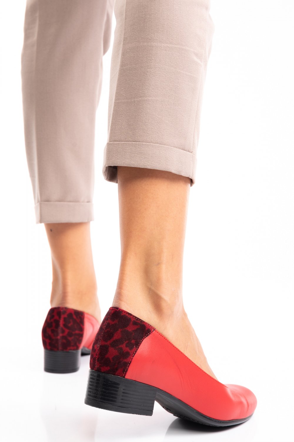 PANTOFI ROSII PIELE NATURALA 1S77220