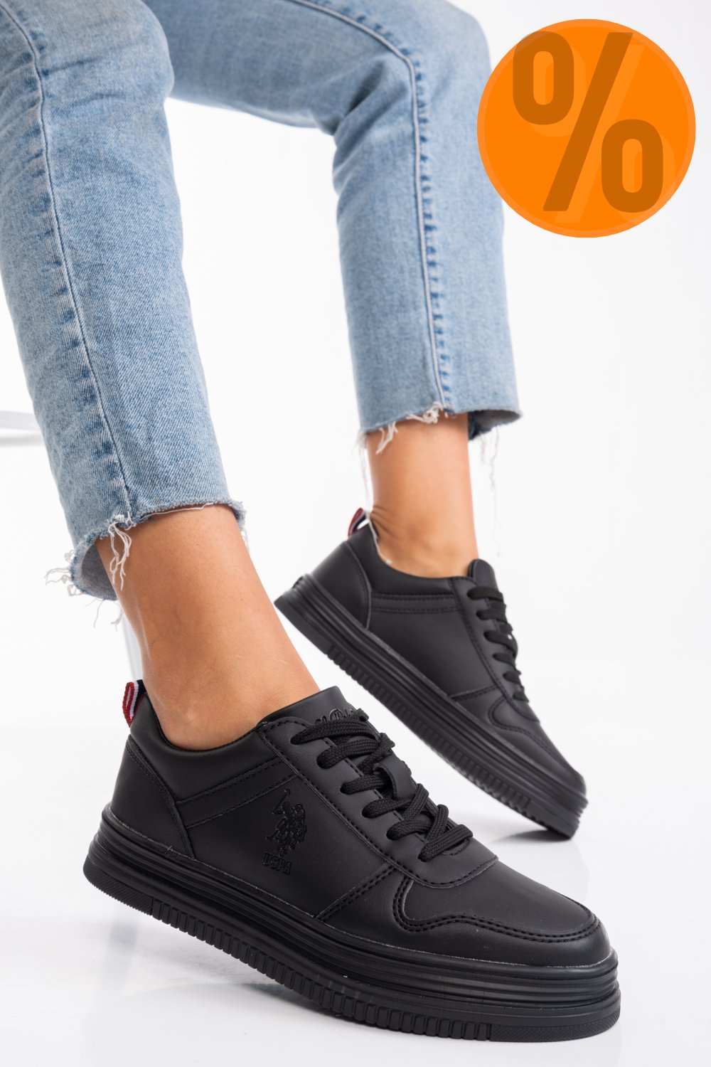 U.S. POLO ASSN, PANTOFI SPORT BLACK SURI-1PR