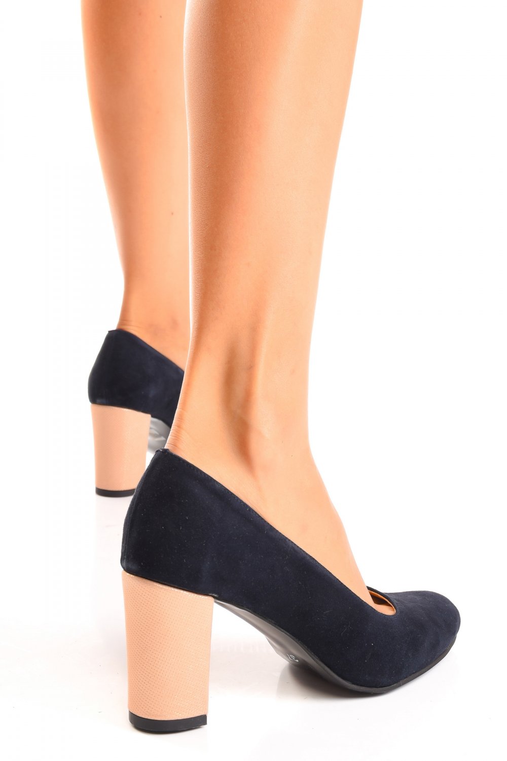 PANTOFI BLEUMARIN NUDE PIELE NATURALA INTOARSA 1S77700