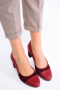 PANTOFI BORDO LEOPARD PIELE NATURALA 3S77020