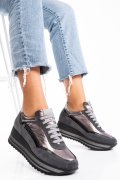 SNEAKERS FEMEI PIELE NATURALA INTOARSA GRI 2S7712641SP-HOR