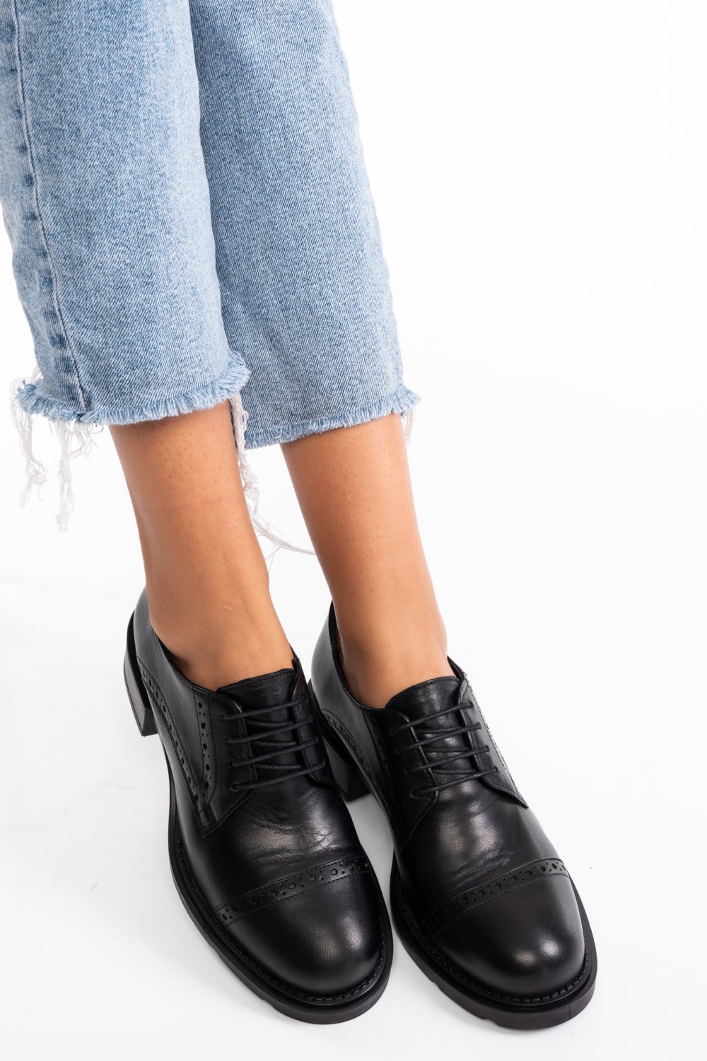 PANTOFI CASUAL FEMEI PIELE NATURALA NEGRI 2S7712625NP