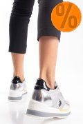 U.S. POLO ASSN, PANTOFI SPORT SILVER BLACK AMY