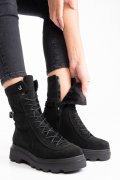 GHETE DAMA PIELE NATURALA INTOARSA NEGRE 212895