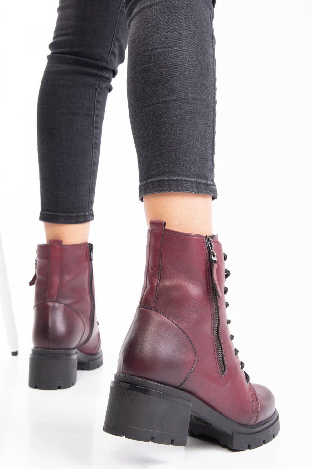 GHETE DAMA PIELE NATURALA BORDO 2S7712808NP