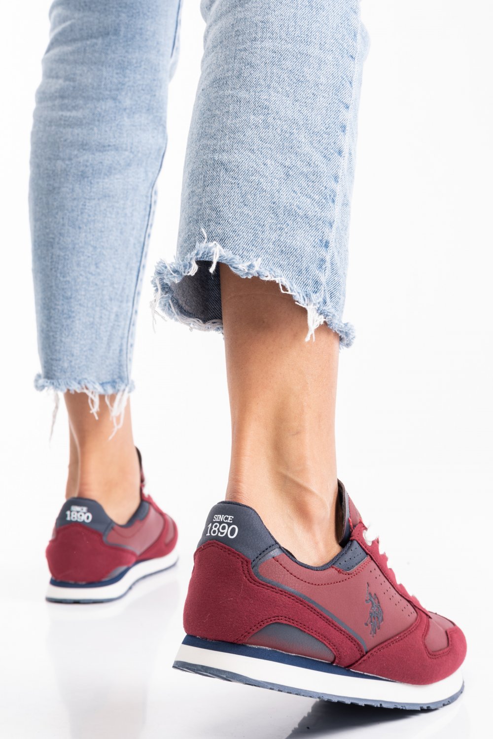 U.S. POLO ASSN, PANTOFI SPORT BORDO NOBIK001