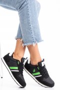 U.S. POLO ASSN, PANTOFI SPORT BLACK GREEN NOBIK004