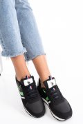U.S. POLO ASSN, PANTOFI SPORT BLACK GREEN NOBIK004