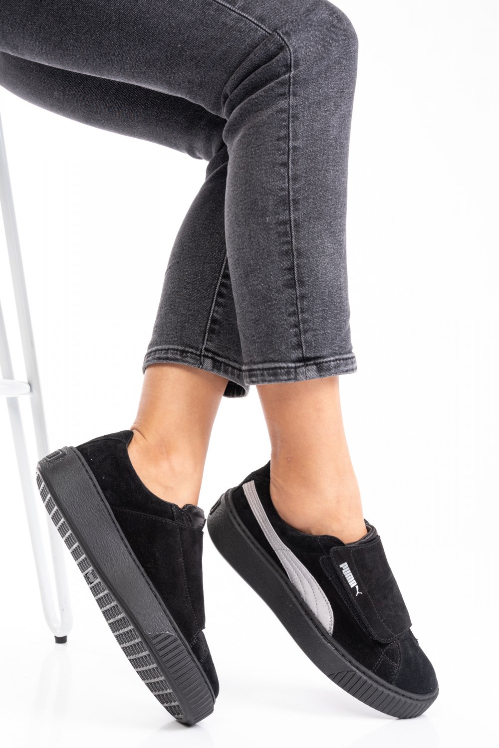 PUMA PLATFORM SUEDE BLACK 366009-02