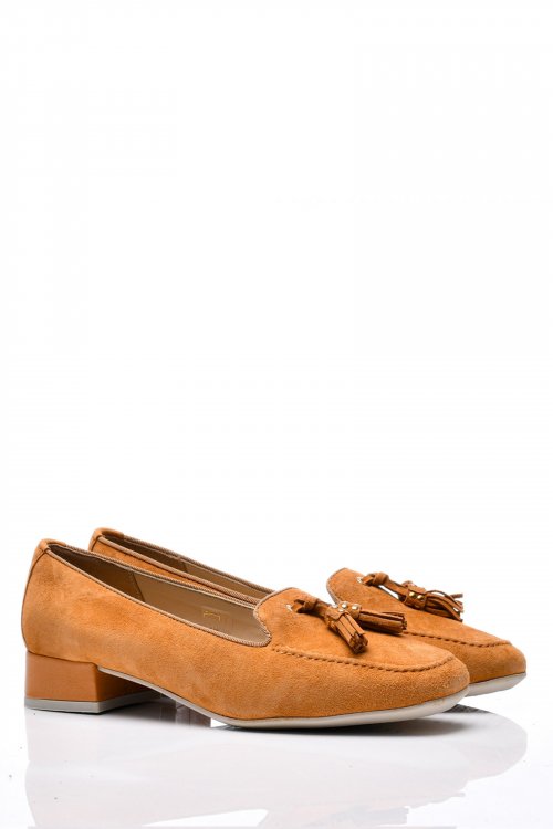 Pantofi maro piele naturala bs77252-24