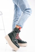 GHETE DAMA IMBLANITE PIELE NATURALA VERZI 3S7700