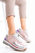 U.S. POLO ASSN, PANTOFI SPORT PINK SILVER AMY