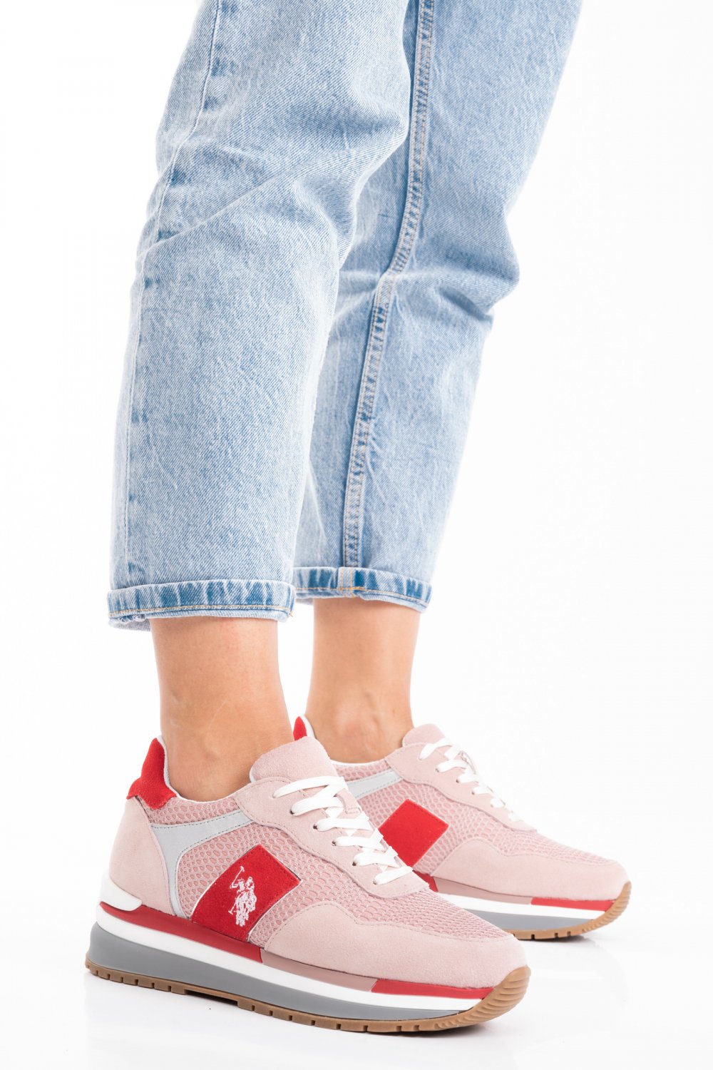 U.S. POLO ASSN, PANTOFI SPORT PINK RED AMY