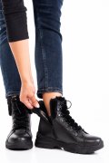 GHETE NEGRE PIELE NATURALA 2S7702860NP