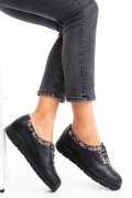 PANTOFI NEGRI CU SIRET PIELE NATURALA 2S77030