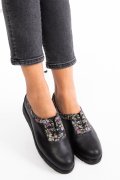 PANTOFI NEGRI CU SIRET PIELE NATURALA 2S77030
