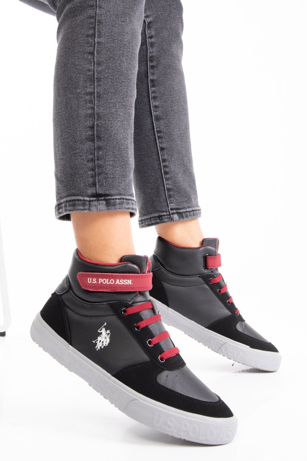 U.S. POLO ASSN, PANTOFI SPORT BLACK CHARLIE