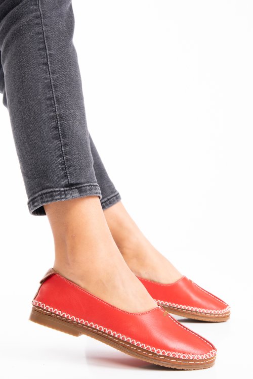 Espadrile rosii piele naturala 7s77981
