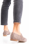 PANTOFI BEJ PIELE NATURALA INTOARSA 1S77140204