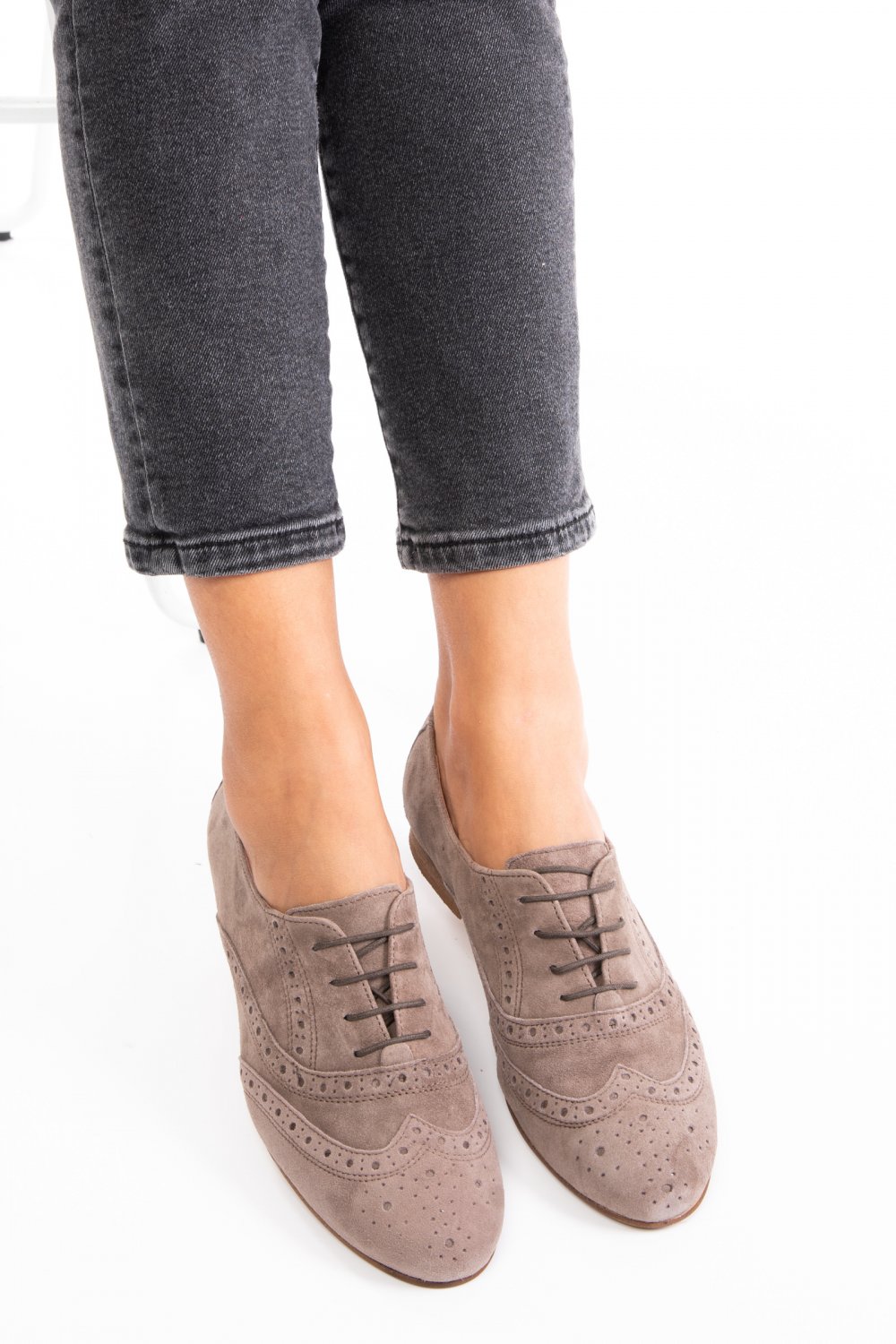 PANTOFI BEJ PIELE NATURALA INTOARSA 1S77140204