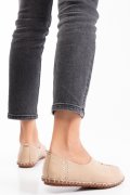 ESPADRILE BEJ PIELE NATURALA 7S7701