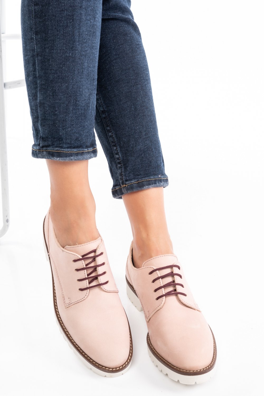 PANTOFI ROZ PIELE NATURALA BONITTA