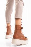 GHETE DAMA PIELE NATURALA MARO DESCHIS 3S7700
