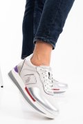U.S. POLO ASSN, PANTOFI SPORT WHITE SILVER AMY