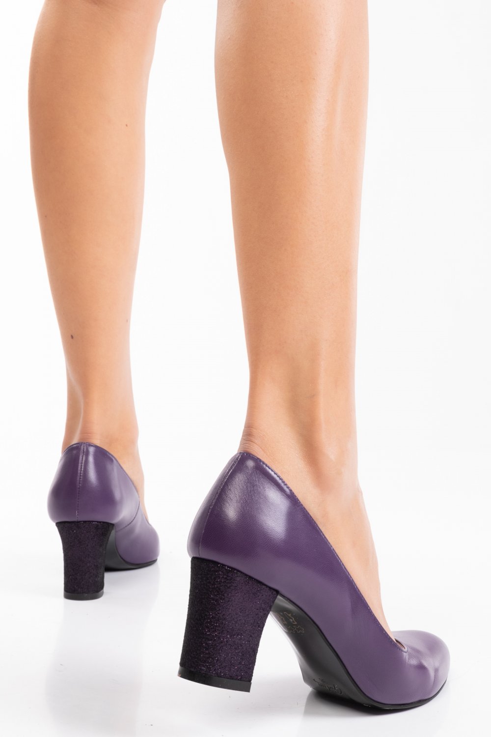 PANTOFI VIOLET TOC MOV SIDEF PIELE NATURALA 3S77292