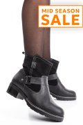 GHETE FEMEI PIELE NATURALA NEGRE 0S7755
