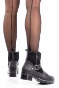 GHETE FEMEI PIELE NATURALA NEGRE 0S7755