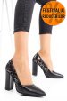 Pantofi negru argintiu piele naturala 1s77985