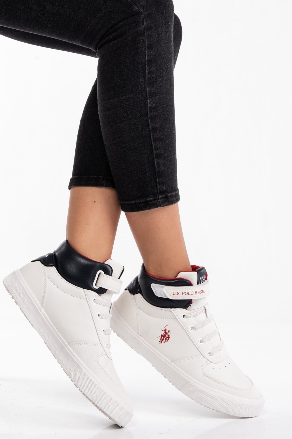U.S. POLO ASSN, PANTOFI SPORT WHITE CHARLIE
