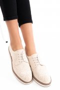 PANTOFI BEJ PIELE NATURALA INTOARSA KAILY