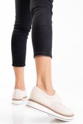 PANTOFI BEJ PIELE NATURALA INTOARSA KAILY