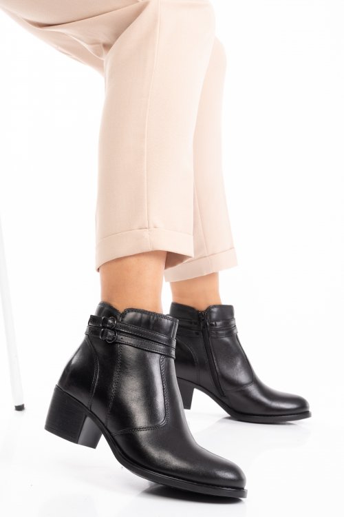 Ghete negre piele naturala 2s77078