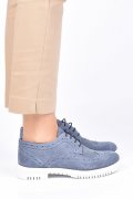 PANTOFI DENIM PIELE NATURALA INTOARSA JOANNE