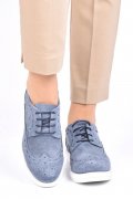 PANTOFI DENIM PIELE NATURALA INTOARSA JOANNE