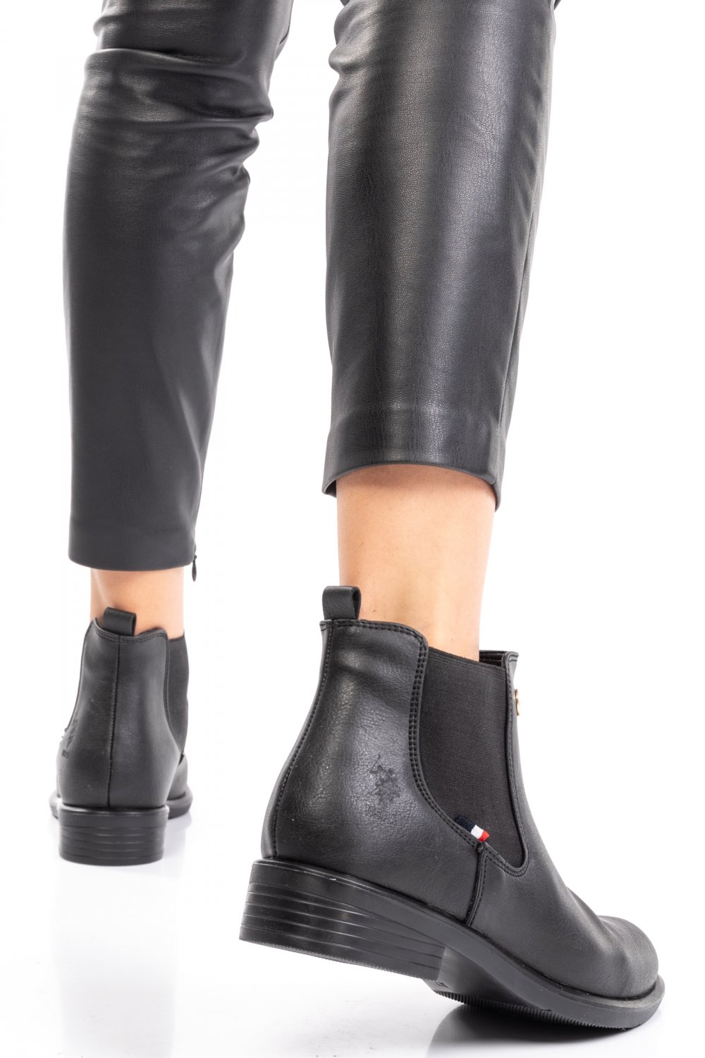 U.S. POLO ASSN, GHETE DAMA BLACK ILENA-1PR