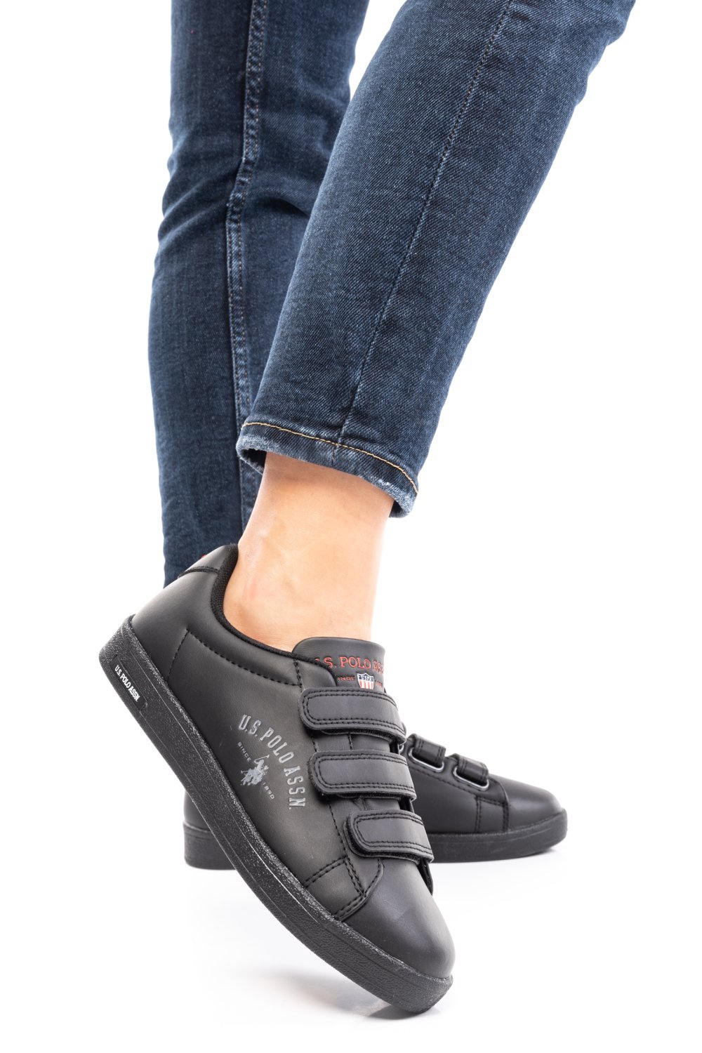 U.S. POLO ASSN, PANTOFI SPORT ALL BLACK SINGER