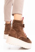 GHETE BROWN PIELE NATURALA INTOARSA 3S7700